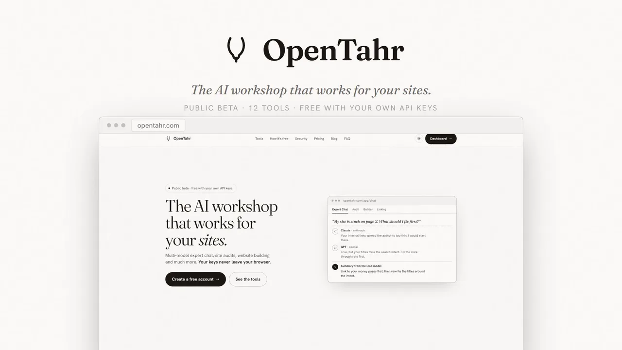 Preview of the OpenTahr presentation video